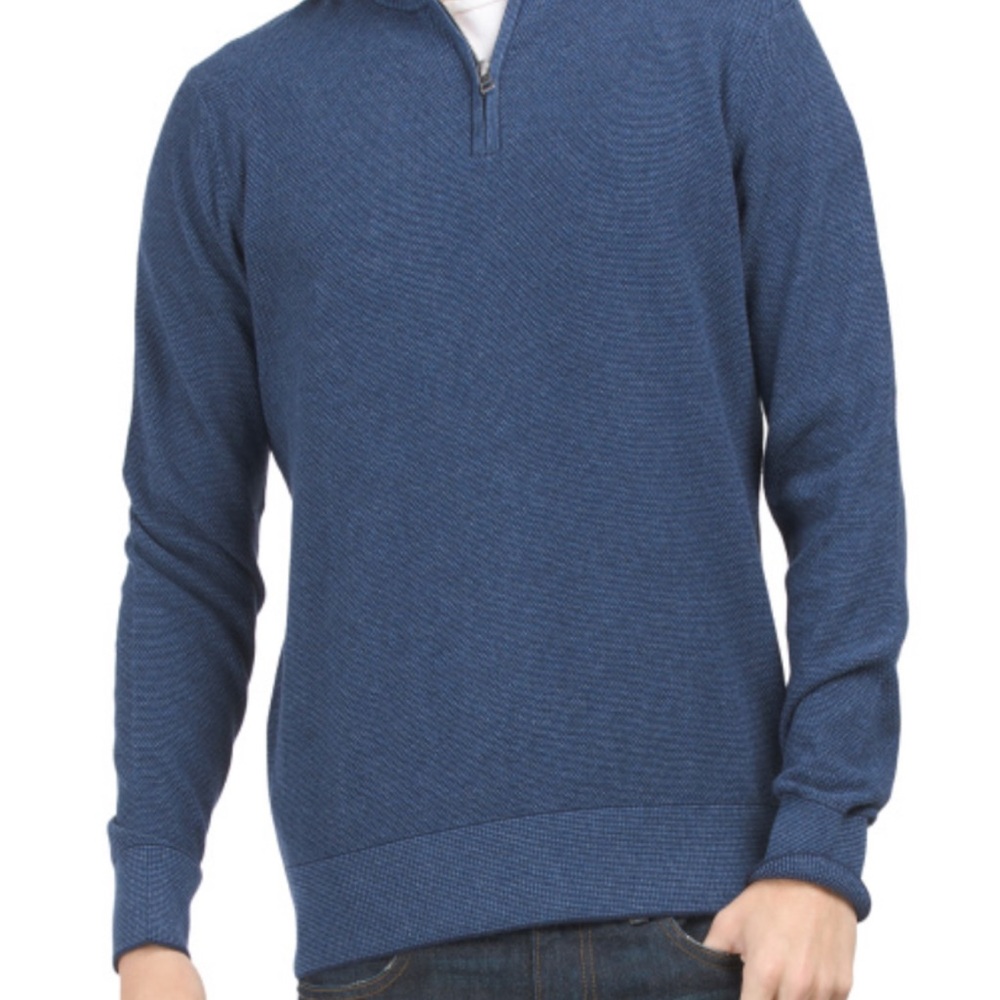 Bonobos Washable Cotton Cashmere Half Zip Sweater